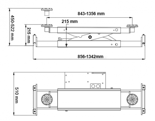 J6A Траверса пневмогидравлическая 2,8 т.